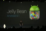 Android 4.1 Jelly Bean logo on screen