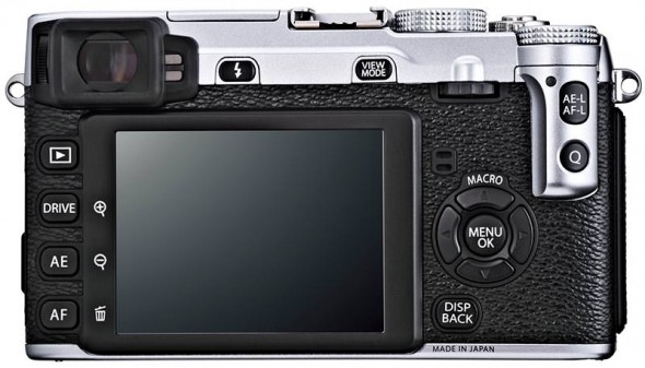 Fujifilm X-E1 silver back